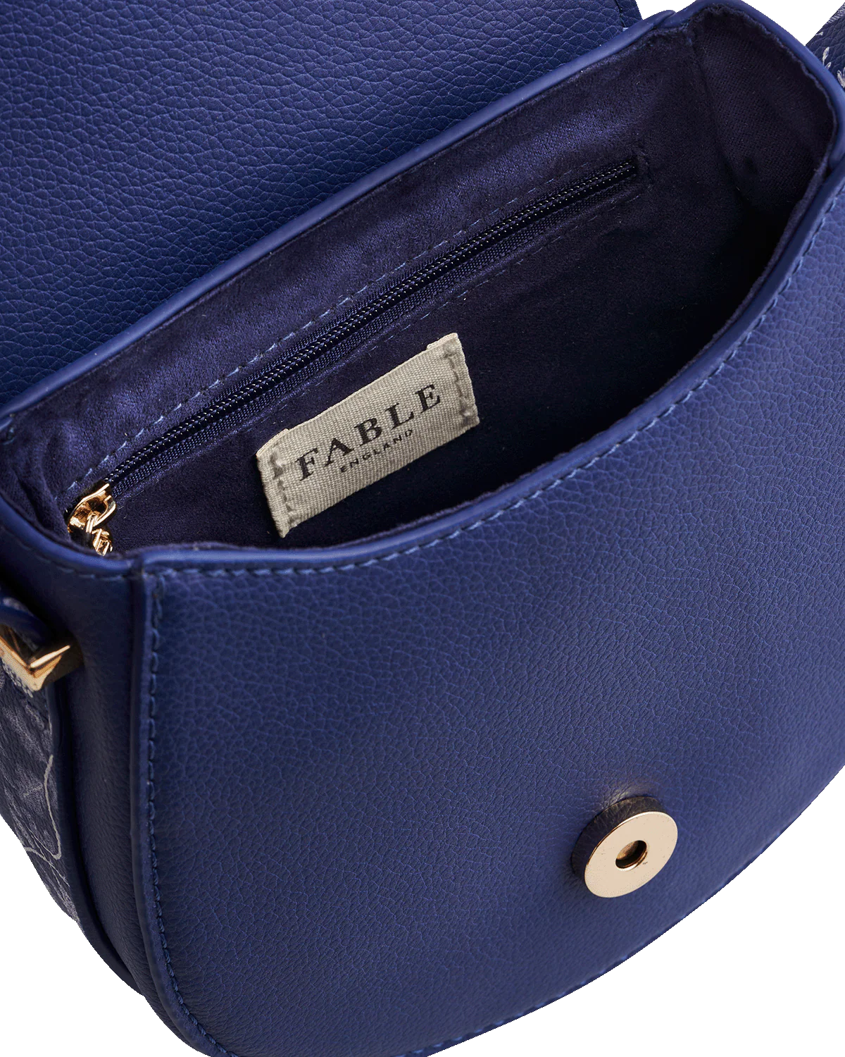 Blue Agnes Floral Saddle Bag - Image 7