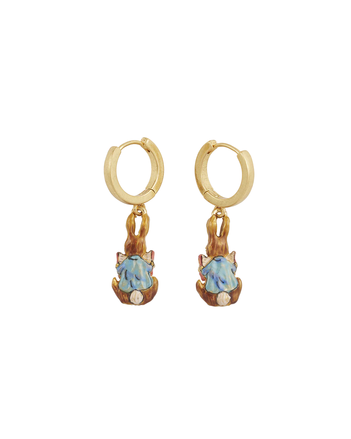 Fable England x Peter Rabbit Reading Charm Huggie Earrings