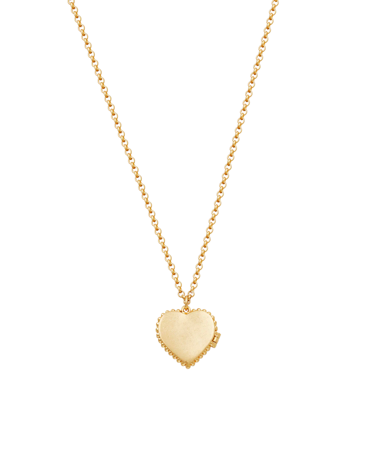 Gold Jasmine Heart Locket Necklace - Image 6
