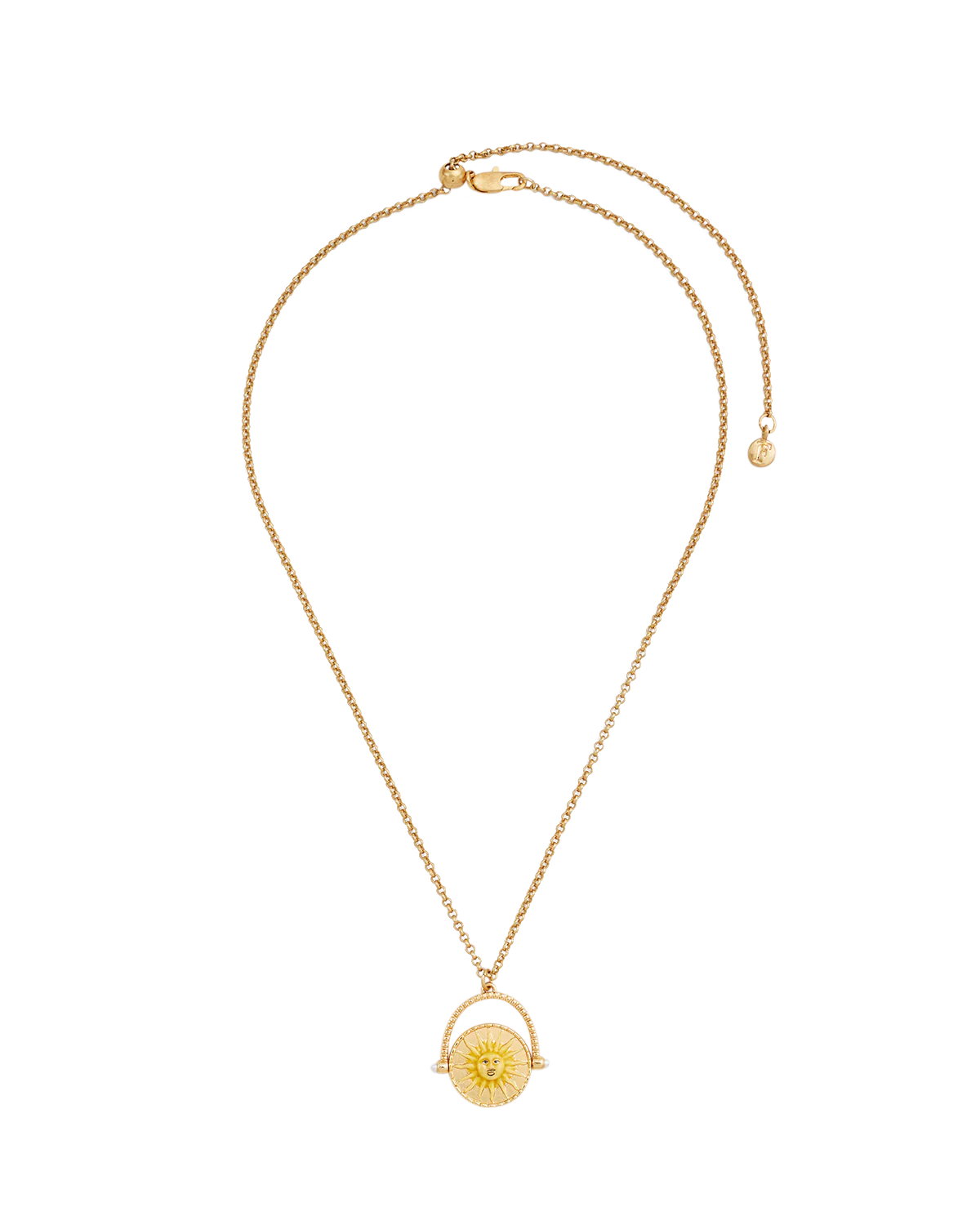 Gold Sun & Moon Spinner Necklace - Image 5