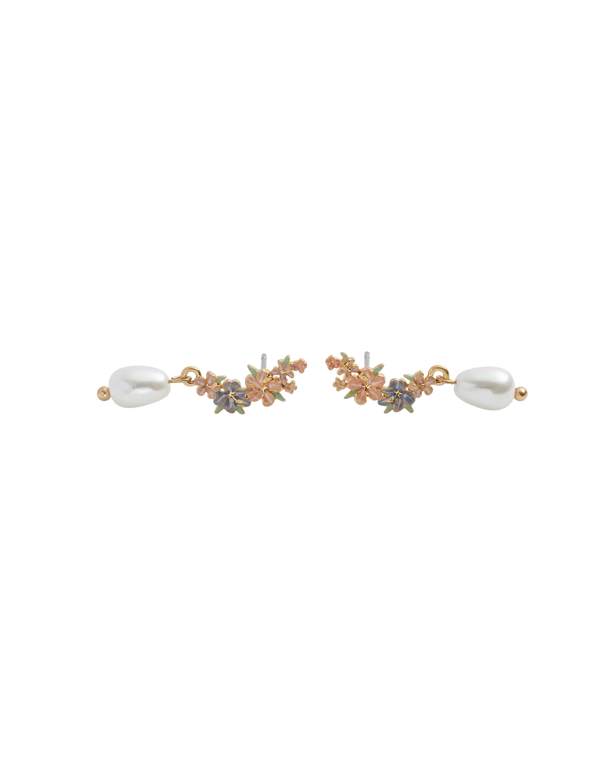 Hibiscus & Pearl Earrings - Image 5