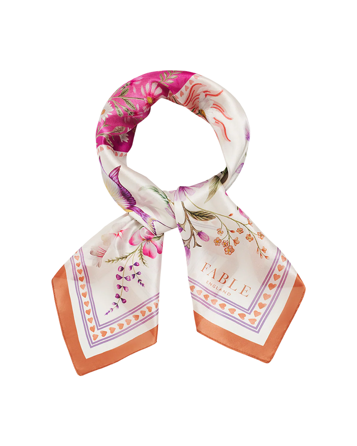Ivory Penelope Medium Square Scarf - Image 3