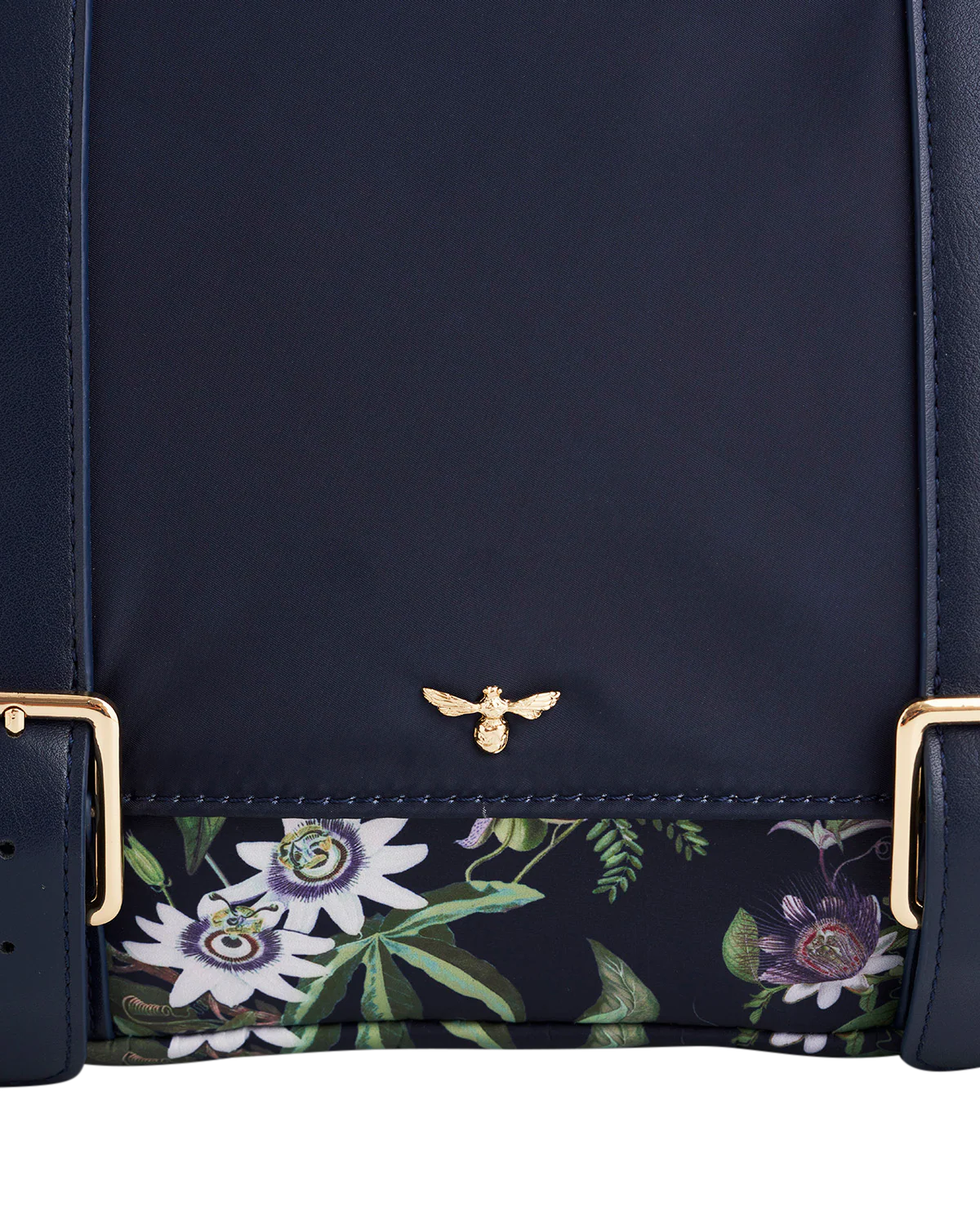 Navy Passion Flower Satchel - Image 7