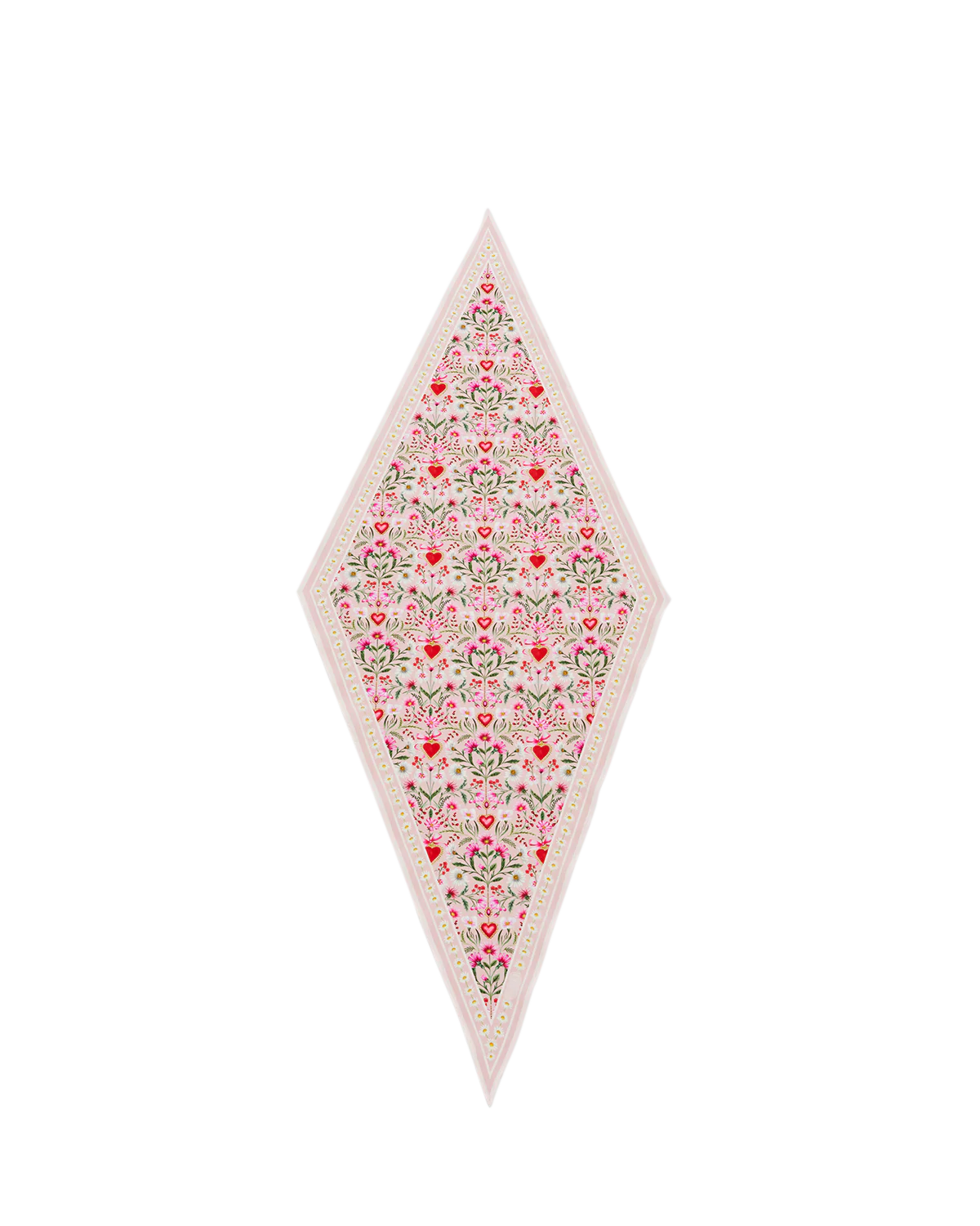 Penelope Pink Heart Triangle Scarf - Image 3