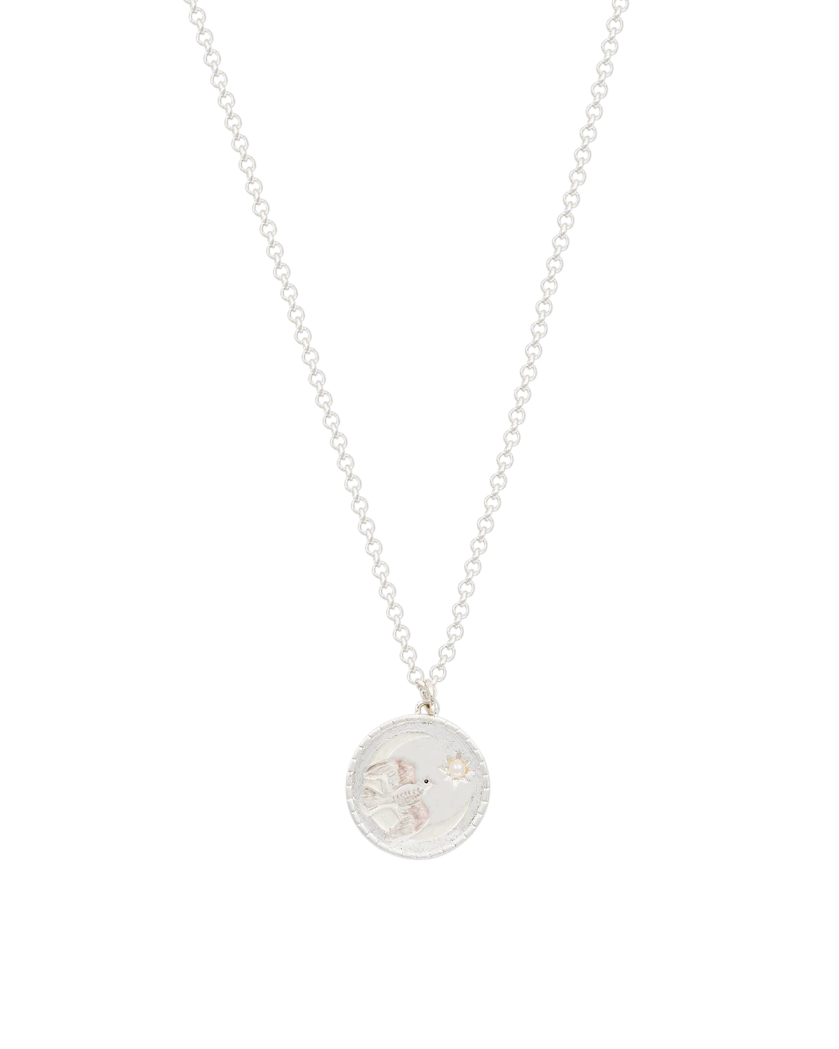 Silver Dove Spirit Guide Necklace - Image 3