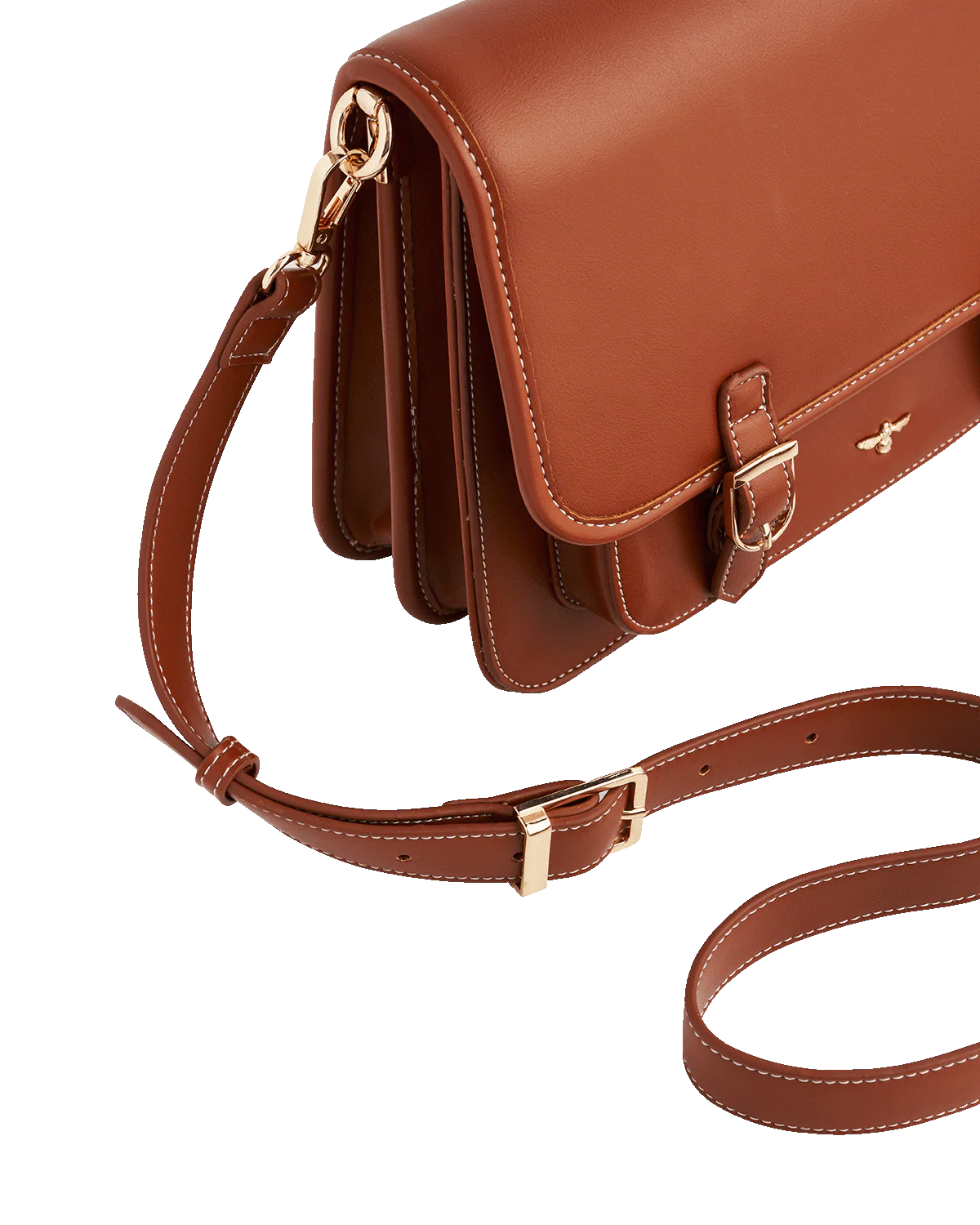 Tan Classic Satchel - Image 6