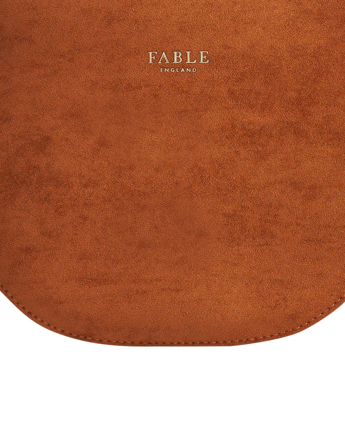 Tan Floral Faux Suede Embroidered Saddle Bag - Image 7
