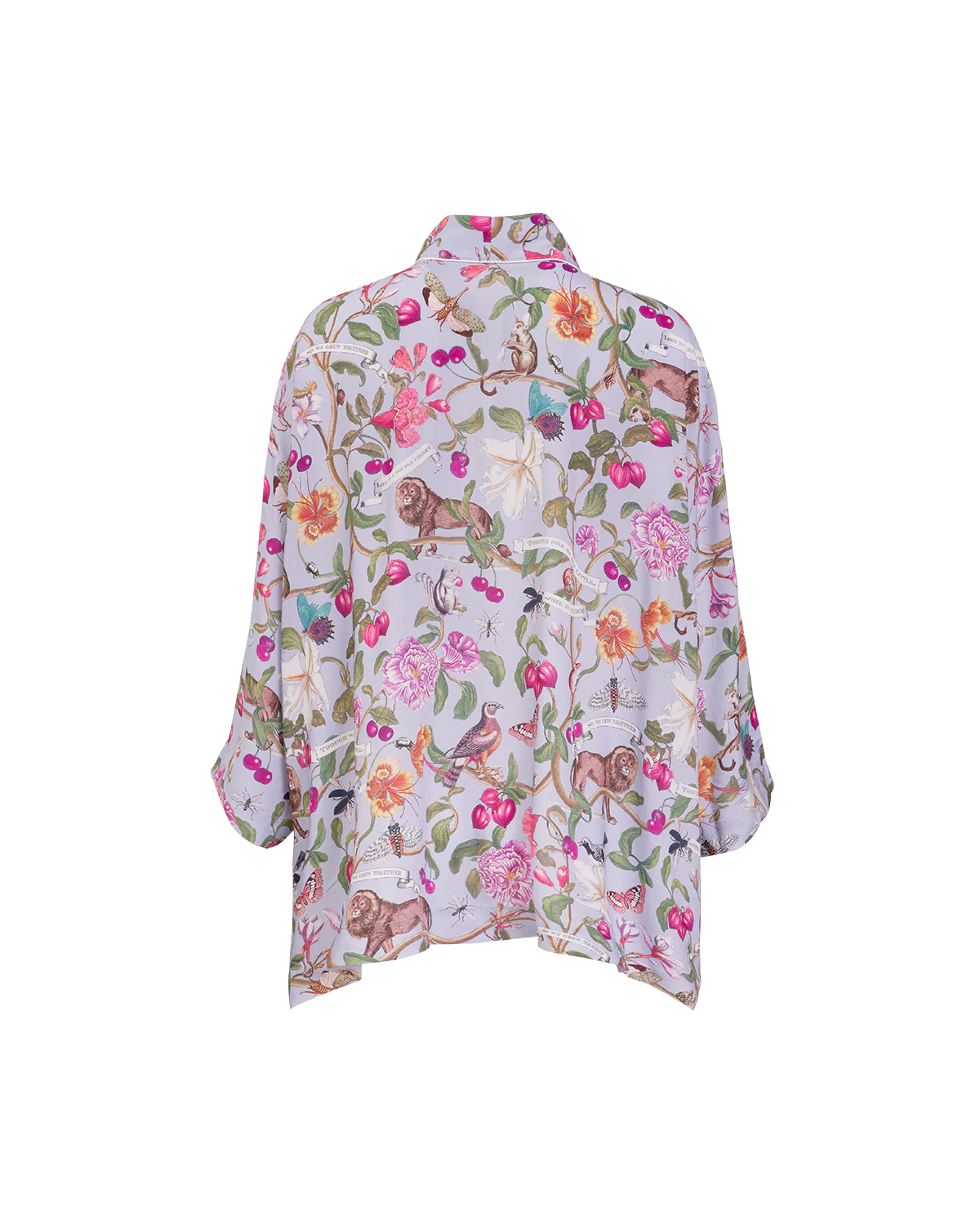 Tree of Life Blue Short Kimono - Image 3