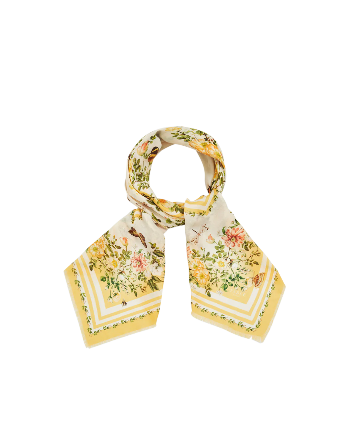 Yellow Cybele Narrative Square Scarf - Image 3